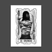 2 of Swords Tarot Print
