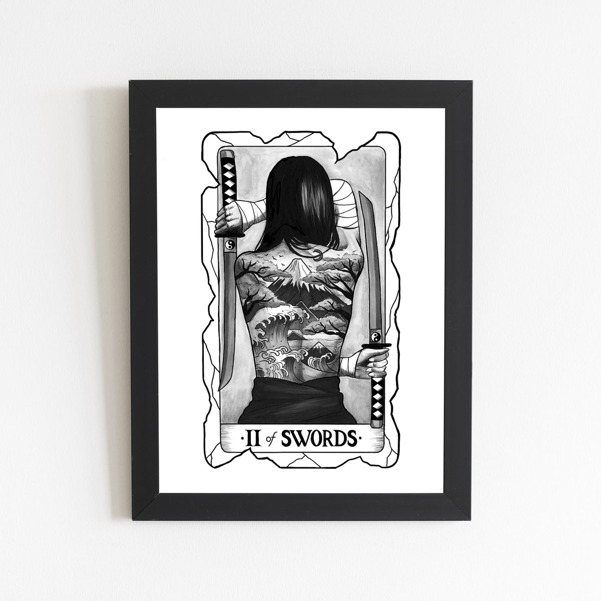2 of Swords Tarot Print