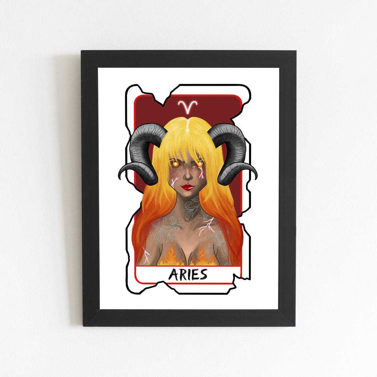 Aries Zodiac Print