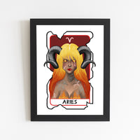 Aries Zodiac Print