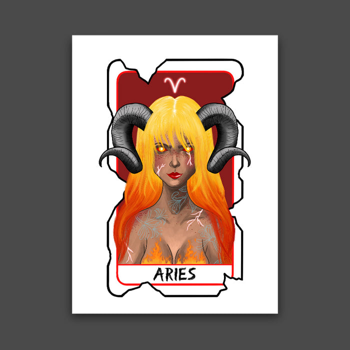 Aries Zodiac Print