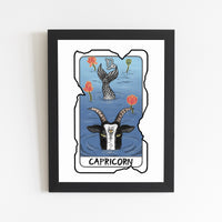 Capricorn Zodiac Print