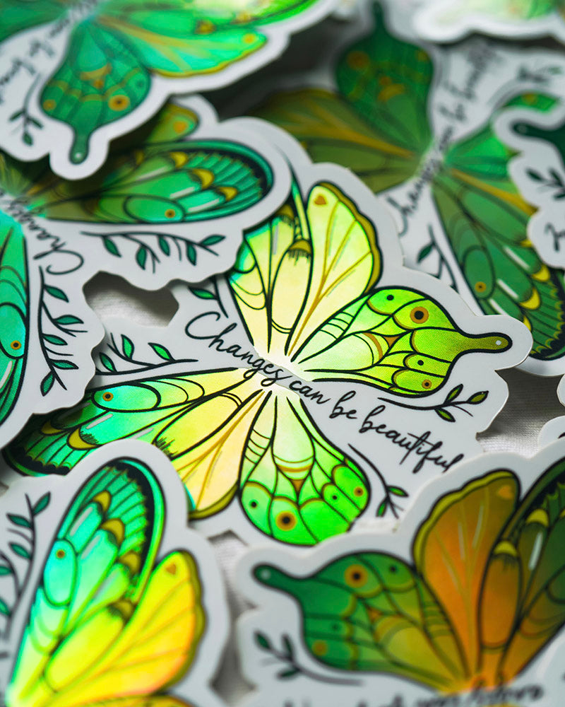 Butterfly Holographic (Set of 2 Stickers)