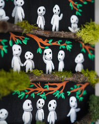 Kodama Tree Spirits Mixed Media Original Painting