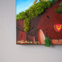 Laputa Robot Mixed Media Original Painting
