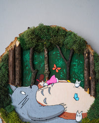 My Neighbor Totoro Mixed Media Original Painting