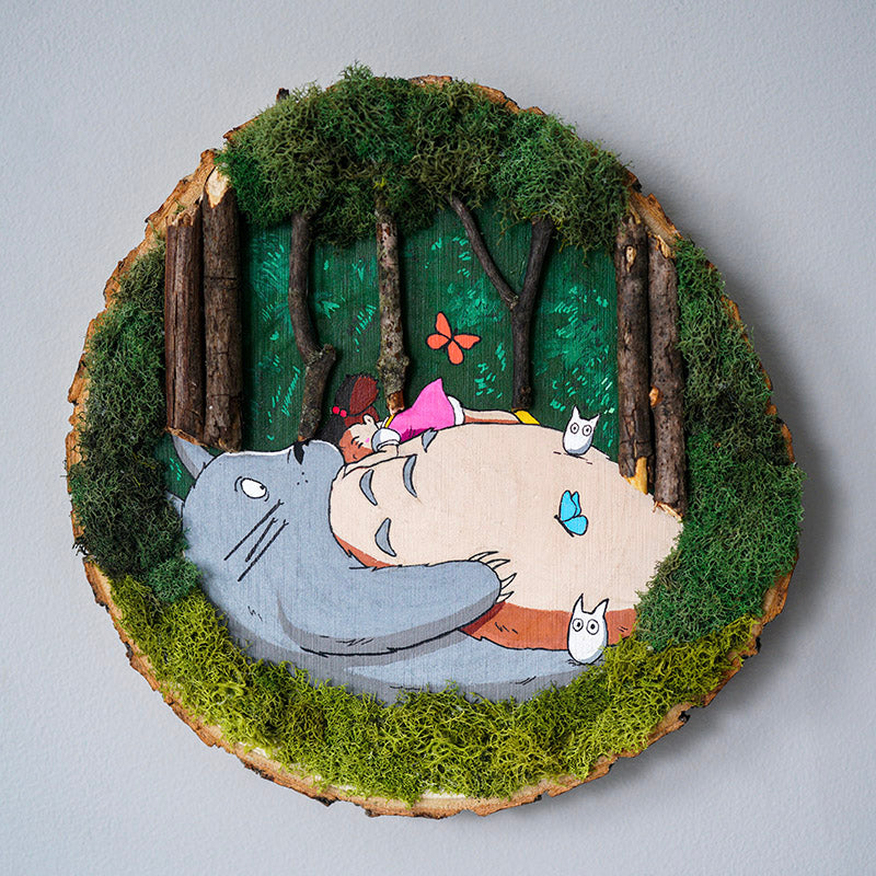 My Neighbor Totoro Mixed Media Original Painting