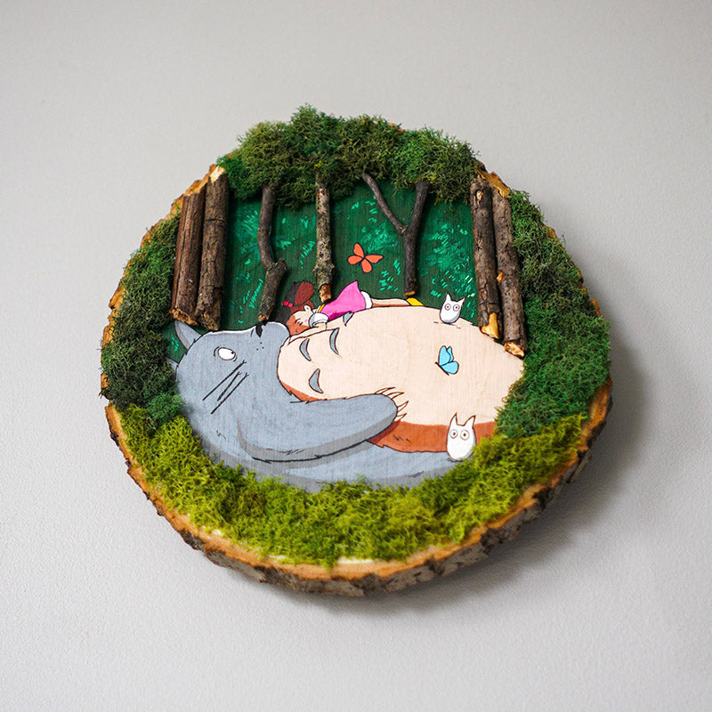 My Neighbor Totoro Mixed Media Original Painting