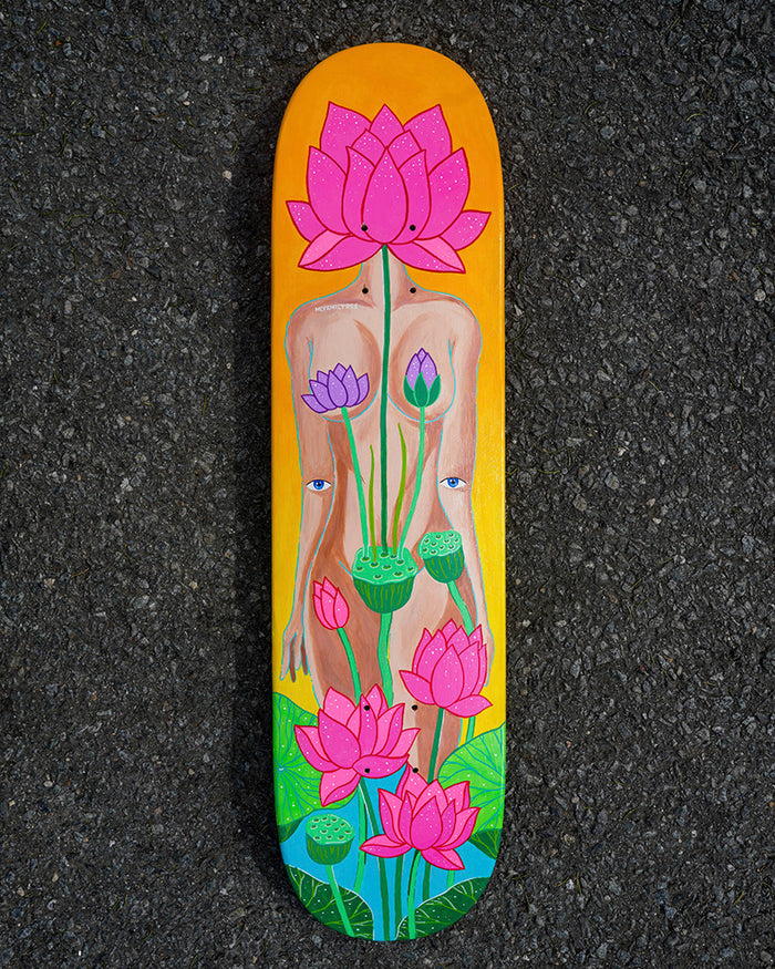 Lotus Goddess Custom Skateboard