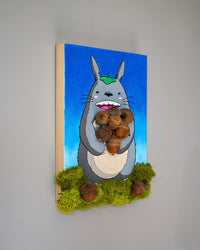 Totoro Mixed Media Original Painting
