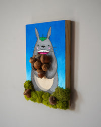 Totoro Mixed Media Original Painting