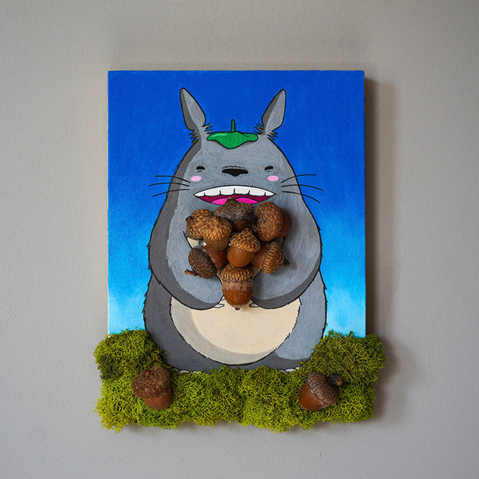 Totoro Mixed Media Original Painting