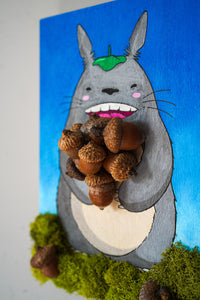 Totoro Mixed Media Original Painting