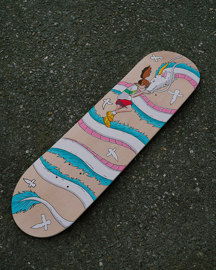 Haku and Chihiro Custom Skateboard