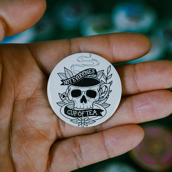 Cup of Tea Pin Back Button