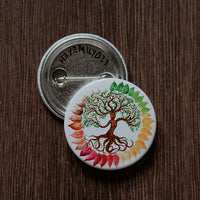 Mother Nature Pin Back Button