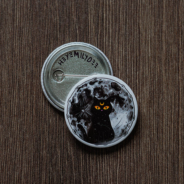 Celestial Cat Pin Back Button