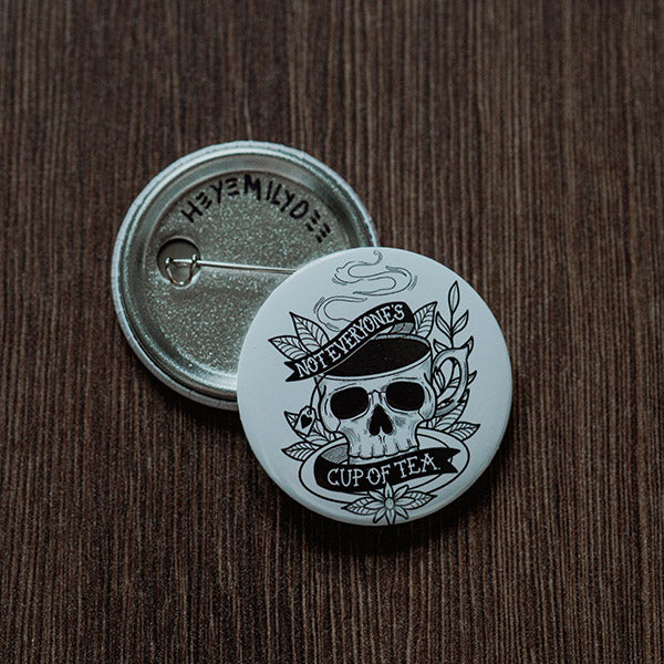 Cup of Tea Pin Back Button