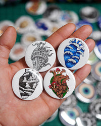 Anatomical Pin Back Button Set