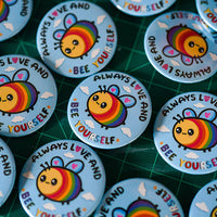 Bee Yourself Limited Edition Pin Back Button
