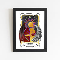 Gemini Zodiac Print