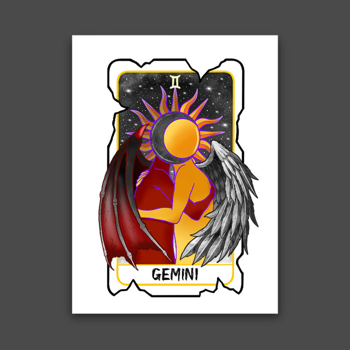 Gemini Zodiac Print