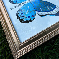 Original Butterfly Watercolor (Set of 2 Framed Paintings)