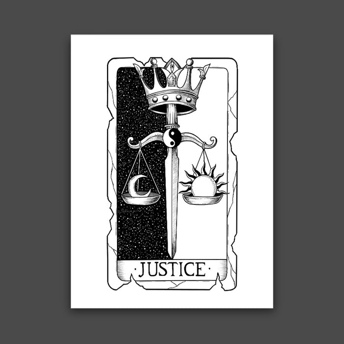 Justice Tarot Print
