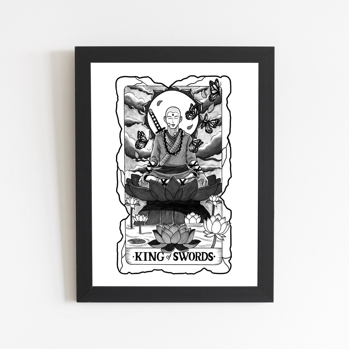 King of Swords Tarot Print