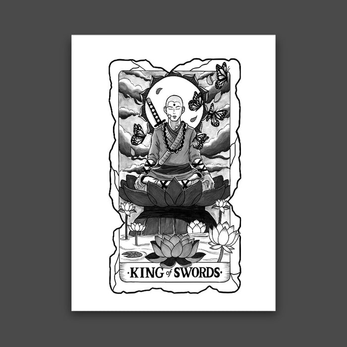 King of Swords Tarot Print