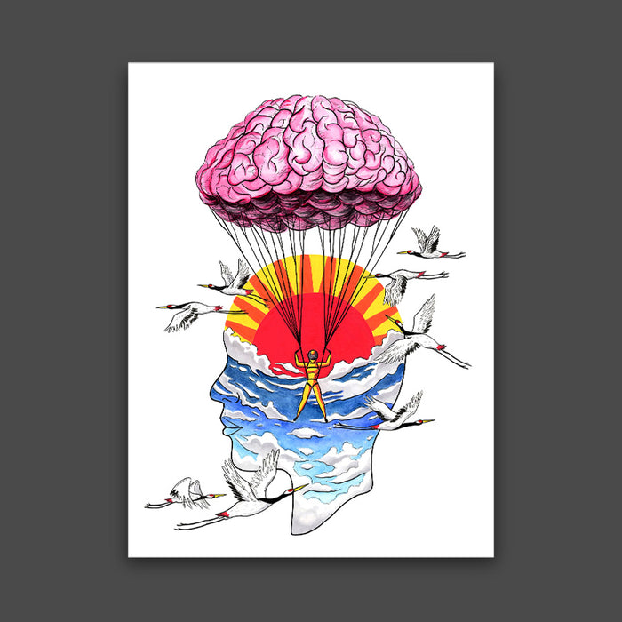 Leap with an Open Mind Print