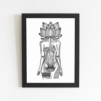 Lotus Goddess Print