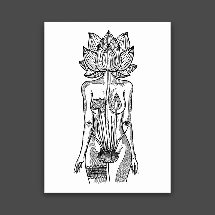 Lotus Goddess Print