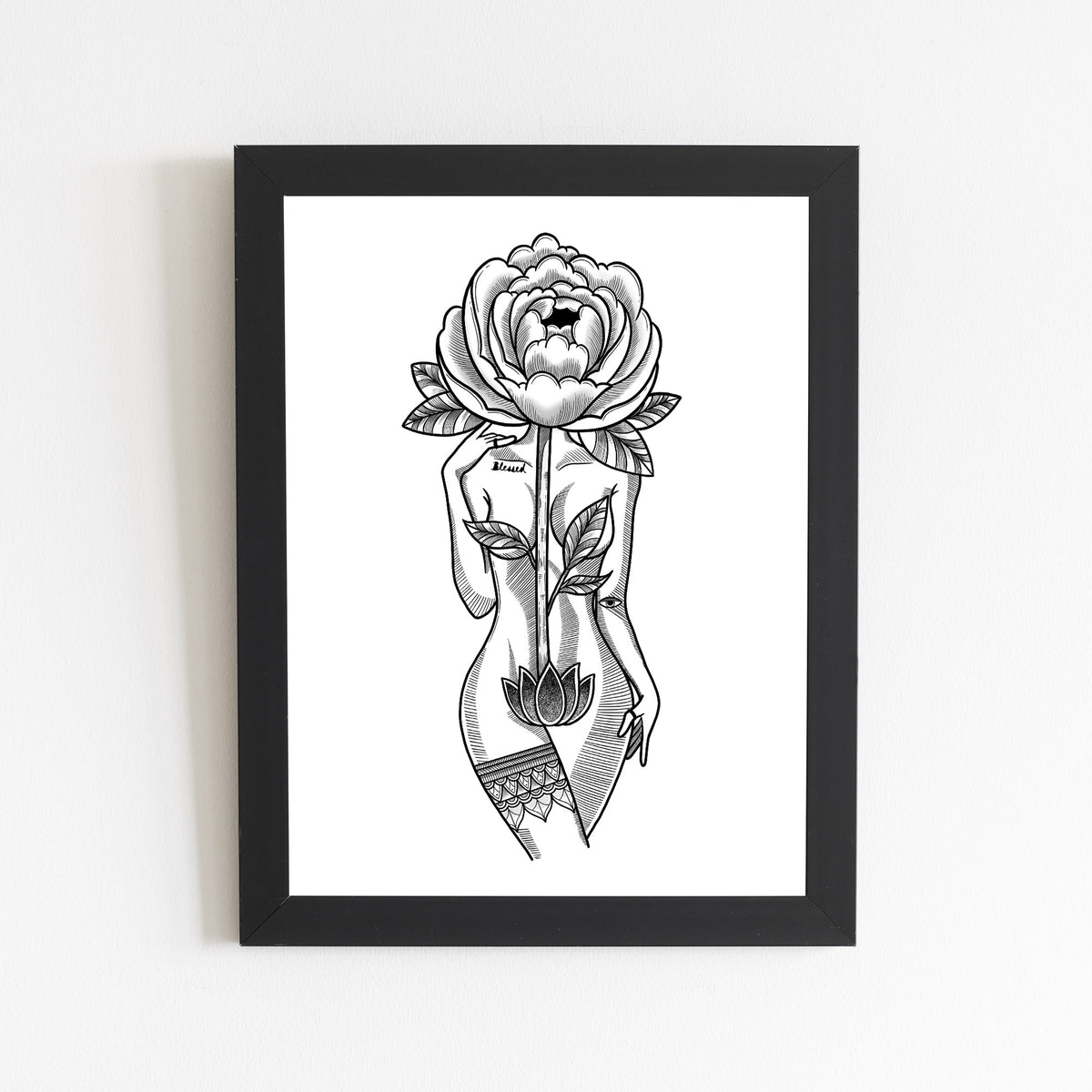 Peony Goddess Print
