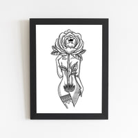Peony Goddess Print