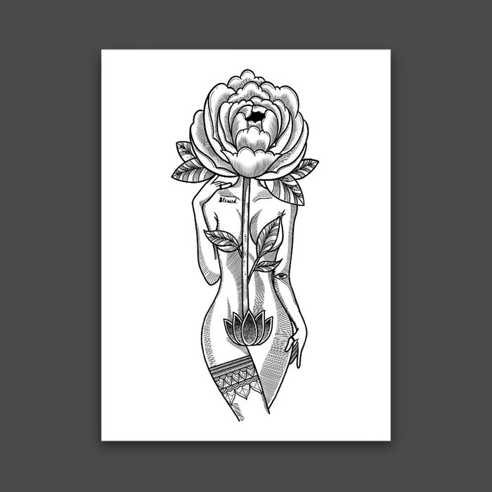 Peony Goddess Print