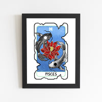 Pisces Zodiac Print