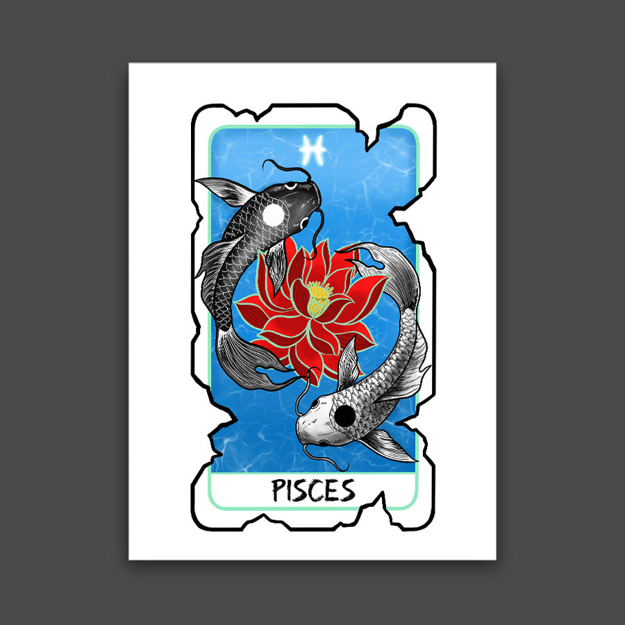 Pisces Zodiac Print – HEYEMILYDEE SHOP