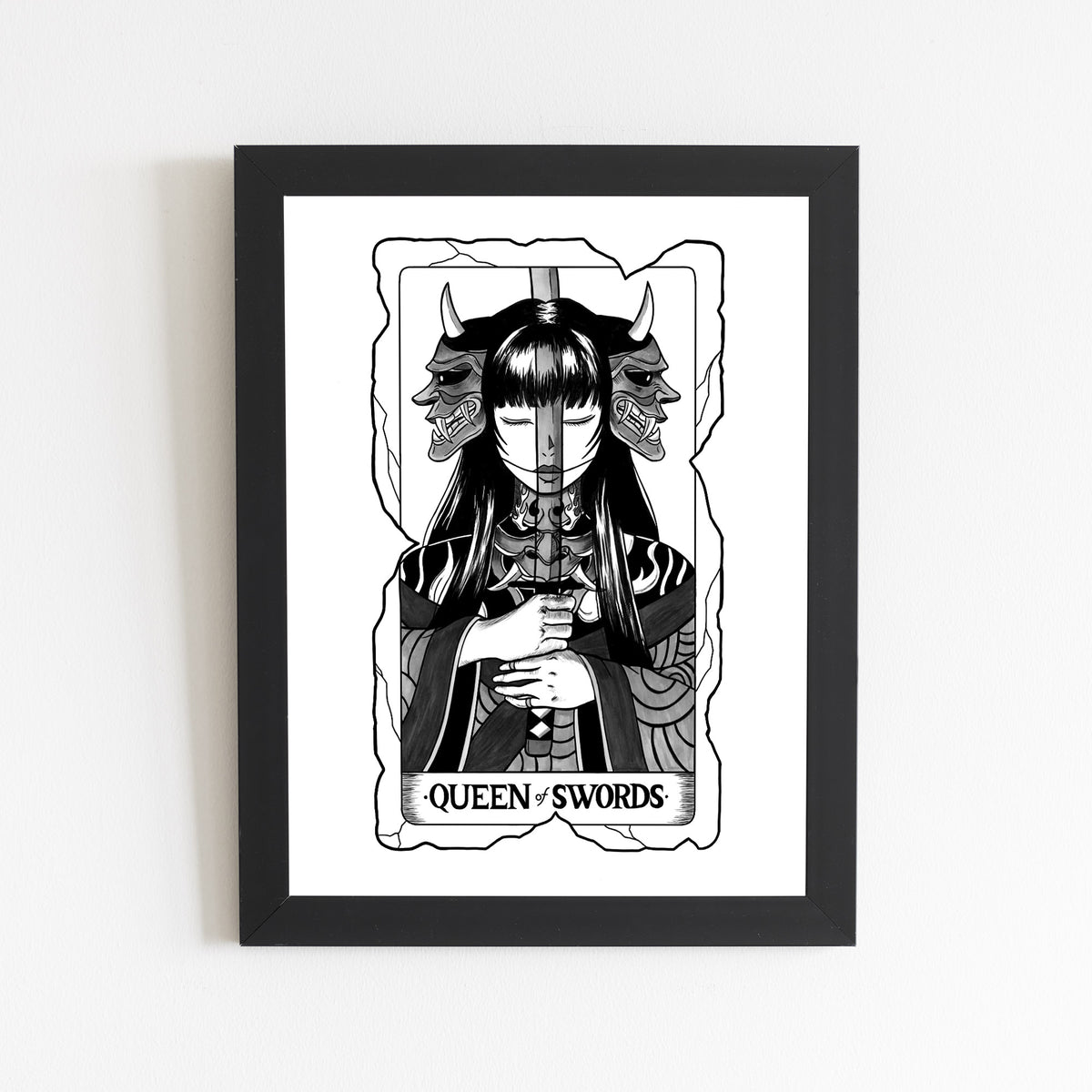 Queen of Swords Tarot Print