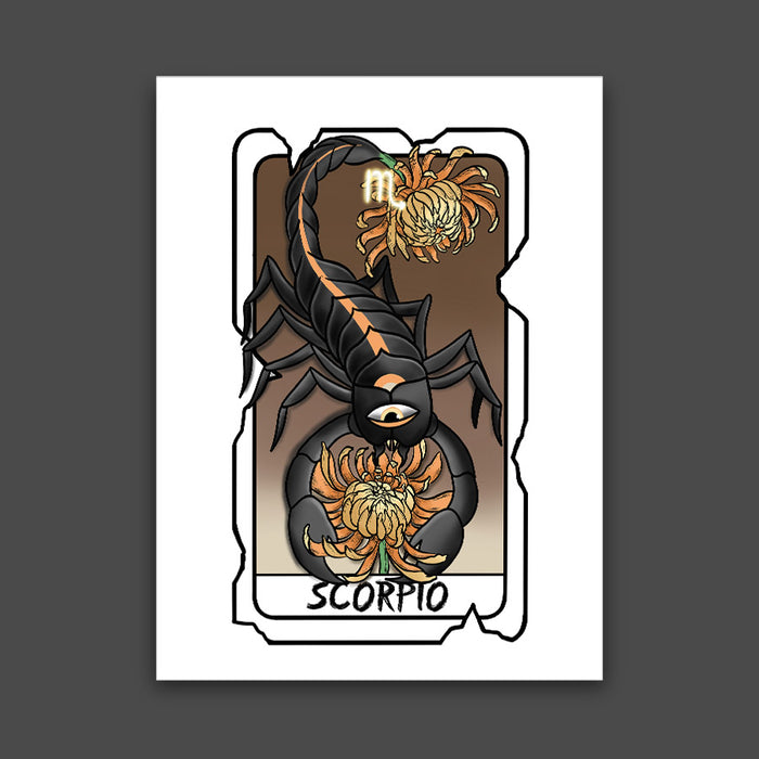 Scorpio Zodiac Print