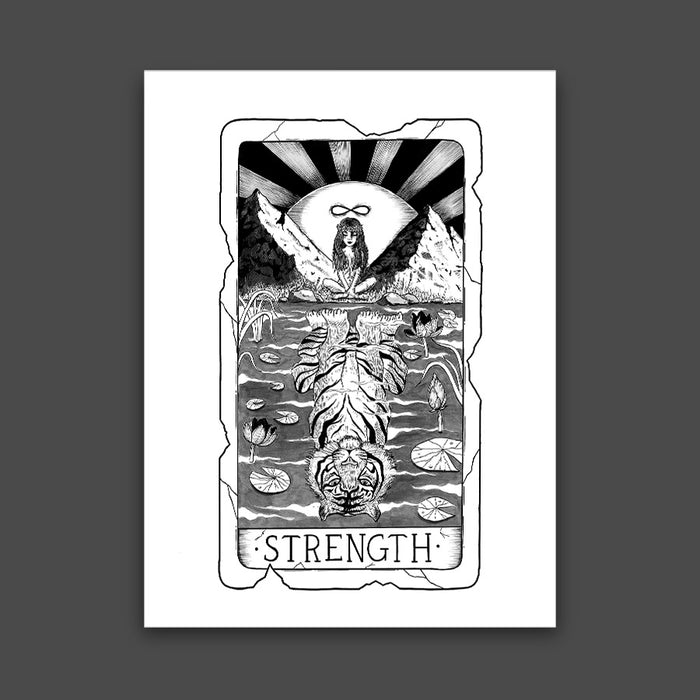 Strength Tarot Card Print