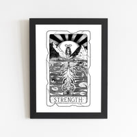 Strength Tarot Card Print