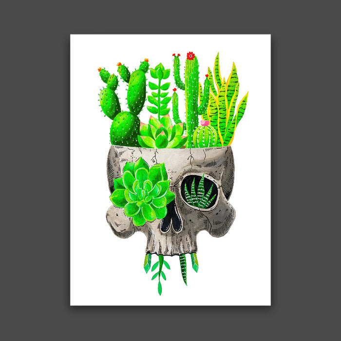 Succulent Skull Print