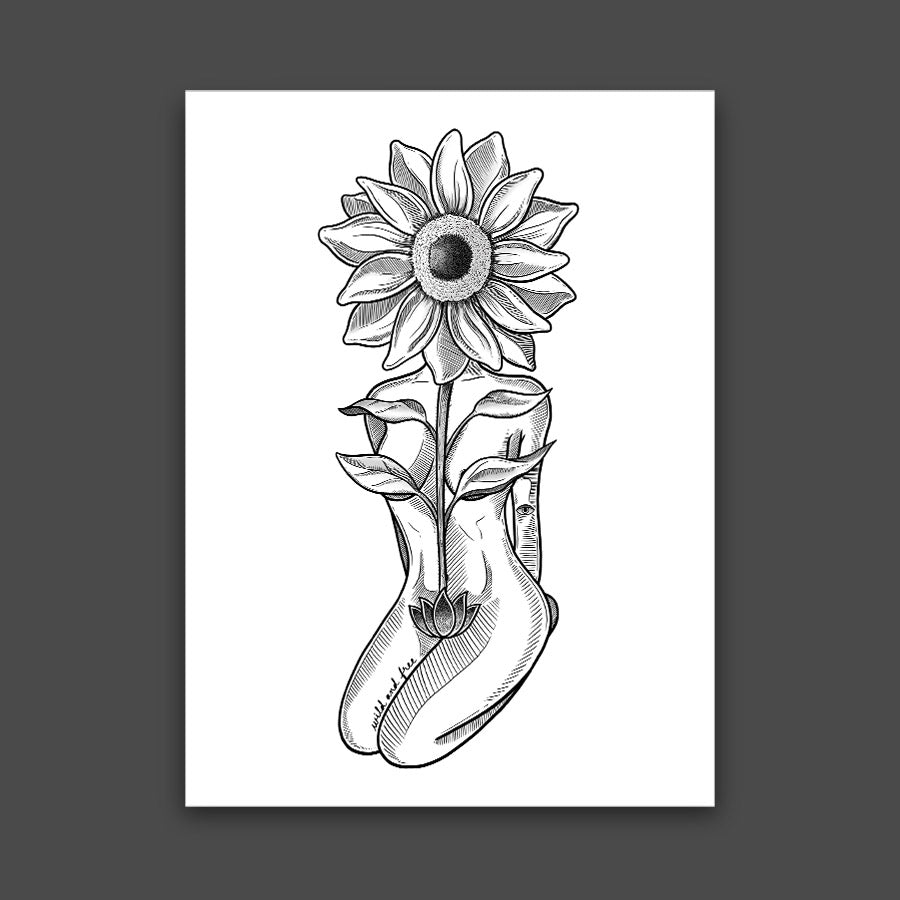 Sunflower Goddess Print
