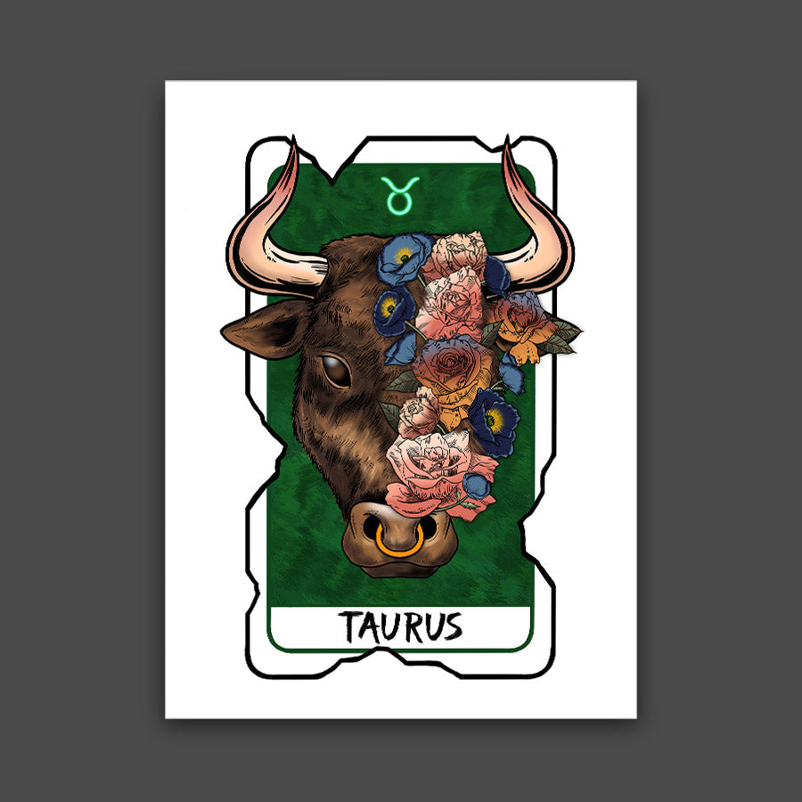 Taurus Zodiac Print