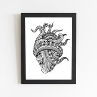 Tentacle Heart Print