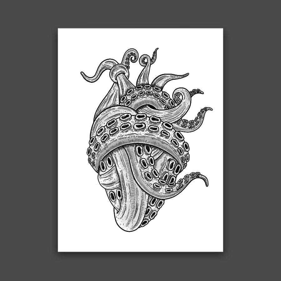 Tentacle Heart Print