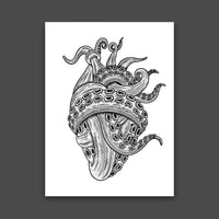 Tentacle Heart Print