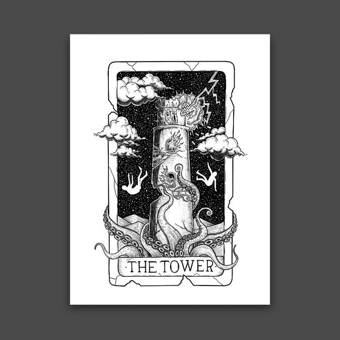 The Tower Tarot Card Print