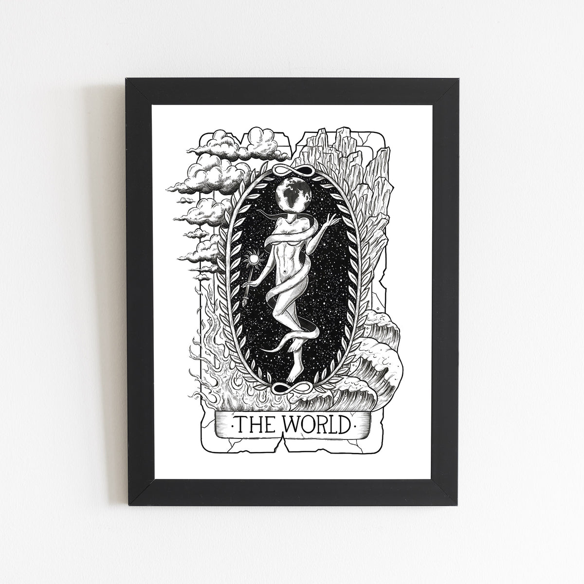 The World Tarot Card Print